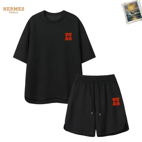 Wholesale Hermes Tracksuits Short Sleeved For Men #1465012 $52.00 USD, Wholesale Quality Replica Hermes Tracksuits