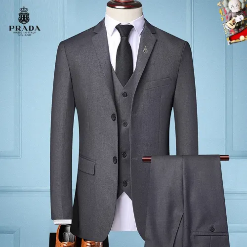 Wholesale Prada Tracksuits Long Sleeved For Men #1465052 $105.00 USD, Wholesale Quality Replica Prada Tracksuits