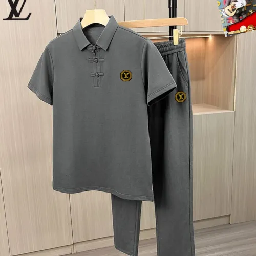 Wholesale Louis Vuitton LV Tracksuits Short Sleeved For Men #1465104 $80.00 USD, Wholesale Quality Replica Louis Vuitton LV Tracksuits