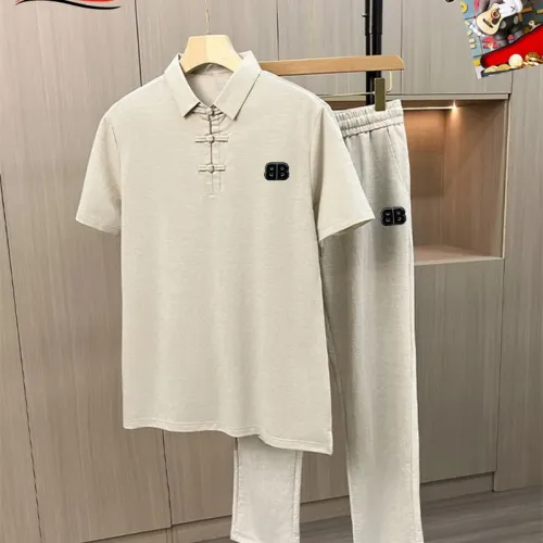 Wholesale Balenciaga Fashion Tracksuits Short Sleeved For Men #1465112 $80.00 USD, Wholesale Quality Replica Balenciaga Fashion Tracksuits