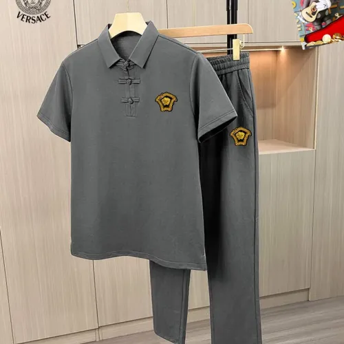 Wholesale Versace Tracksuits Short Sleeved For Men #1465146 $80.00 USD, Wholesale Quality Replica Versace Tracksuits