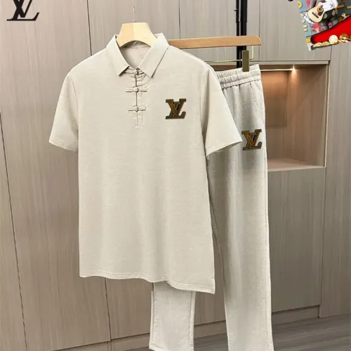 Wholesale Louis Vuitton LV Tracksuits Short Sleeved For Men #1465148 $80.00 USD, Wholesale Quality Replica Louis Vuitton LV Tracksuits
