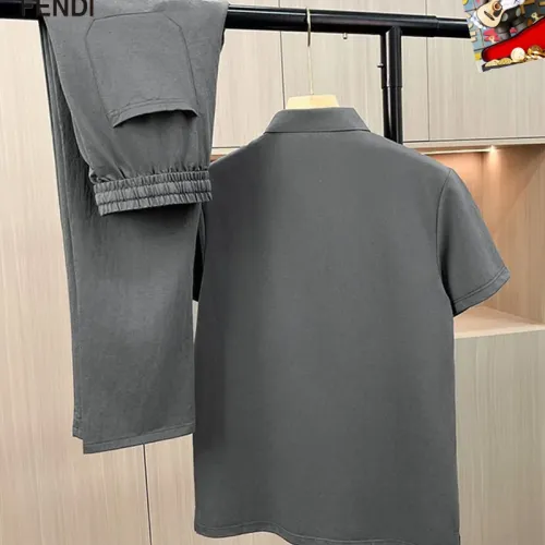 Replica Fendi Tracksuits Short Sleeved For Men #1465152 $80.00 USD for Wholesale