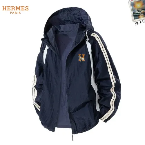 Wholesale Hermes Jackets Long Sleeved For Men #1465190 $48.00 USD, Wholesale Quality Replica Hermes Jackets