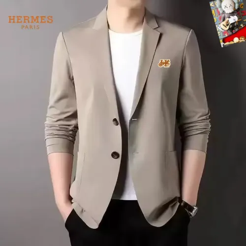 Wholesale Hermes Jackets Long Sleeved For Men #1465256 $52.00 USD, Wholesale Quality Replica Hermes Jackets