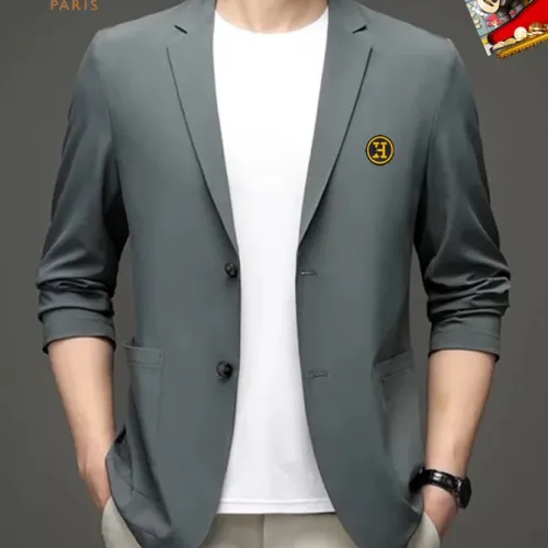 Wholesale Hermes Jackets Long Sleeved For Men #1465360 $52.00 USD, Wholesale Quality Replica Hermes Jackets