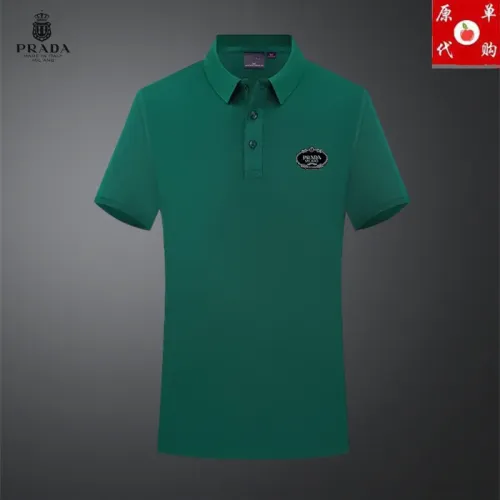 Wholesale Prada T-Shirts Short Sleeved For Men #1465491 $29.00 USD, Wholesale Quality Replica Prada T-Shirts
