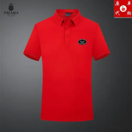 Wholesale Prada T-Shirts Short Sleeved For Men #1465494 $29.00 USD, Wholesale Quality Replica Prada T-Shirts