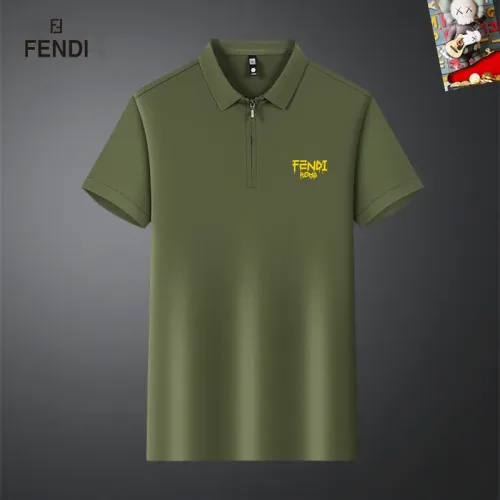Wholesale Fendi T-Shirts Short Sleeved For Men #1465536 $34.00 USD, Wholesale Quality Replica Fendi T-Shirts