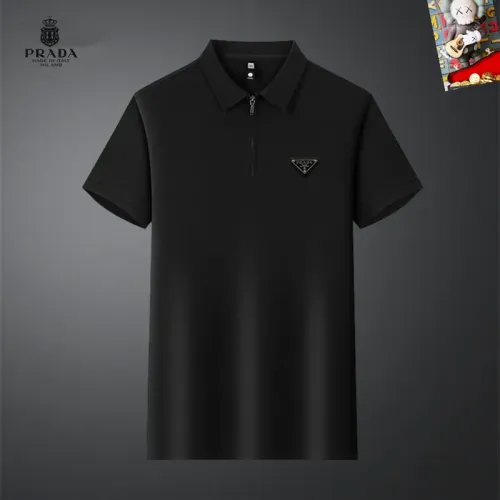 Wholesale Prada T-Shirts Short Sleeved For Men #1465553 $34.00 USD, Wholesale Quality Replica Prada T-Shirts