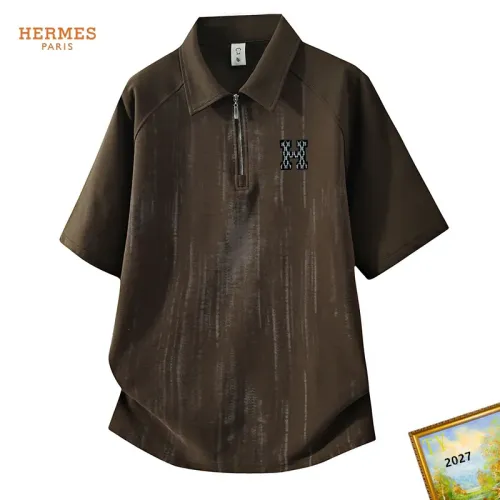 Wholesale Hermes T-Shirts Short Sleeved For Men #1465685 $38.00 USD, Wholesale Quality Replica Hermes T-Shirts