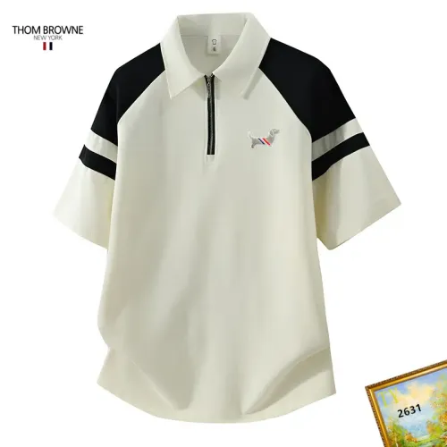 Wholesale Thom Browne TB T-Shirts Short Sleeved For Men #1465704 $38.00 USD, Wholesale Quality Replica Thom Browne TB T-Shirts