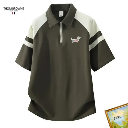 Wholesale Thom Browne TB T-Shirts Short Sleeved For Men #1465705 $38.00 USD, Wholesale Quality Replica Thom Browne TB T-Shirts