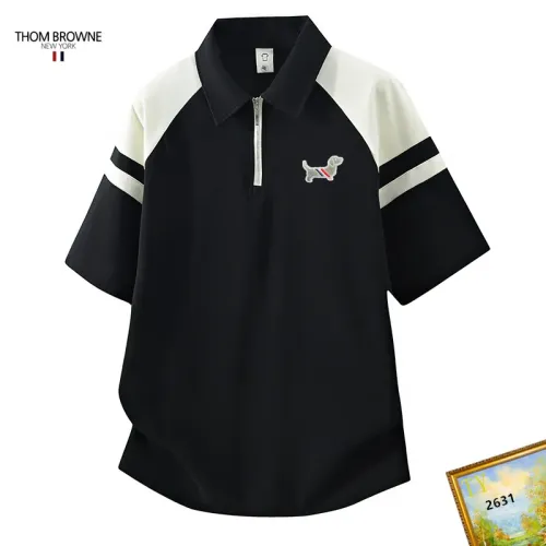 Wholesale Thom Browne TB T-Shirts Short Sleeved For Men #1465707 $38.00 USD, Wholesale Quality Replica Thom Browne TB T-Shirts