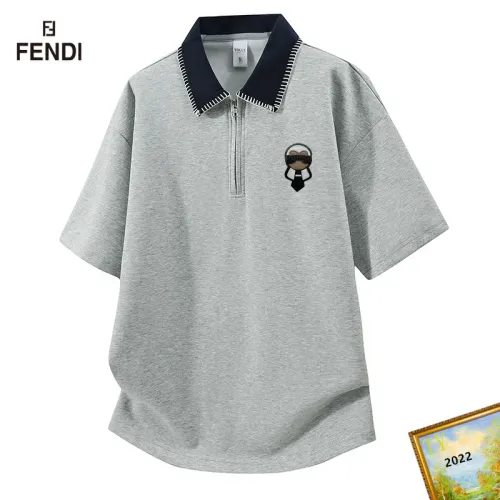 Wholesale Fendi T-Shirts Short Sleeved For Men #1465717 $38.00 USD, Wholesale Quality Replica Fendi T-Shirts