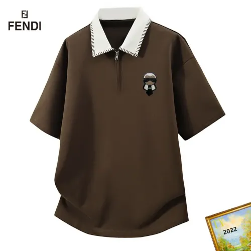 Wholesale Fendi T-Shirts Short Sleeved For Men #1465718 $38.00 USD, Wholesale Quality Replica Fendi T-Shirts