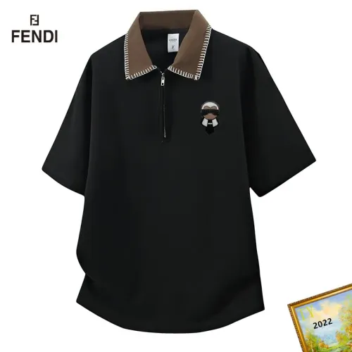 Wholesale Fendi T-Shirts Short Sleeved For Men #1465719 $38.00 USD, Wholesale Quality Replica Fendi T-Shirts