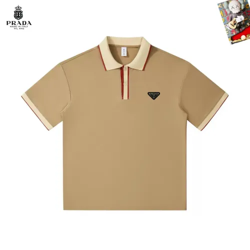 Wholesale Prada T-Shirts Short Sleeved For Men #1465786 $38.00 USD, Wholesale Quality Replica Prada T-Shirts
