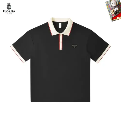 Wholesale Prada T-Shirts Short Sleeved For Men #1465788 $38.00 USD, Wholesale Quality Replica Prada T-Shirts