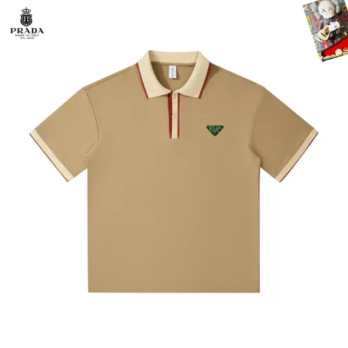 Wholesale Prada T-Shirts Short Sleeved For Men #1465802 $38.00 USD, Wholesale Quality Replica Prada T-Shirts