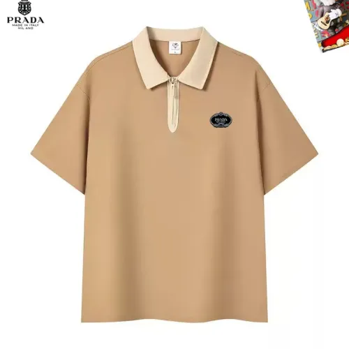 Wholesale Prada T-Shirts Short Sleeved For Men #1465851 $38.00 USD, Wholesale Quality Replica Prada T-Shirts