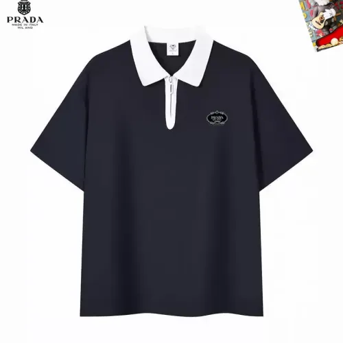 Wholesale Prada T-Shirts Short Sleeved For Men #1465855 $38.00 USD, Wholesale Quality Replica Prada T-Shirts