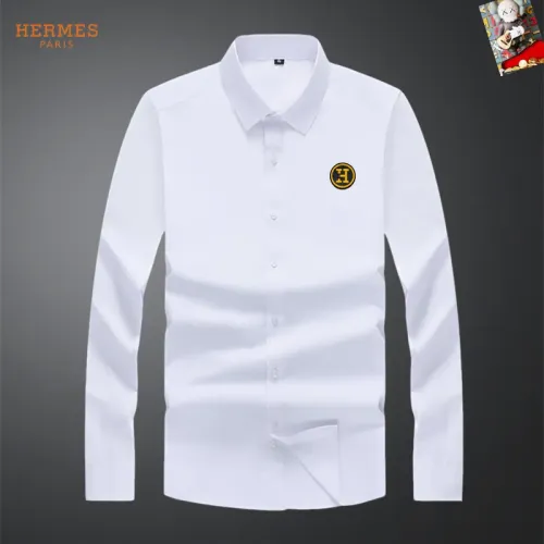 Wholesale Hermes Shirts Long Sleeved For Men #1465974 $40.00 USD, Wholesale Quality Replica Hermes Shirts