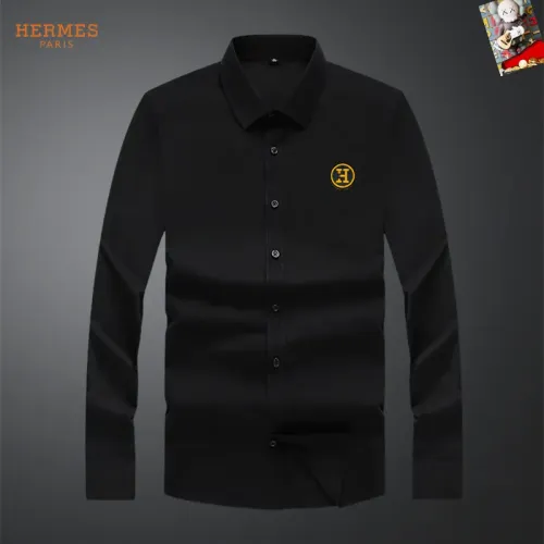Wholesale Hermes Shirts Long Sleeved For Men #1465975 $40.00 USD, Wholesale Quality Replica Hermes Shirts