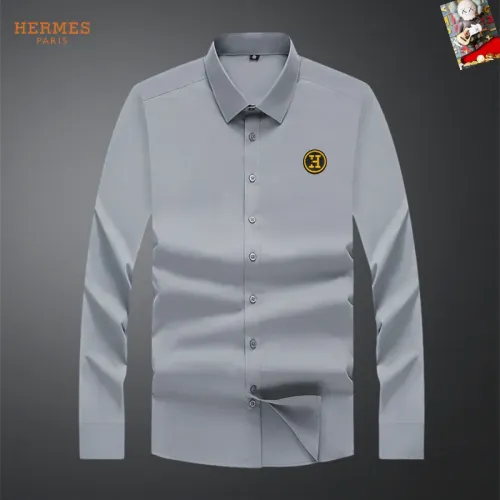 Wholesale Hermes Shirts Long Sleeved For Men #1465977 $40.00 USD, Wholesale Quality Replica Hermes Shirts