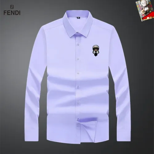 Wholesale Fendi Shirts Long Sleeved For Men #1465994 $40.00 USD, Wholesale Quality Replica Fendi Shirts