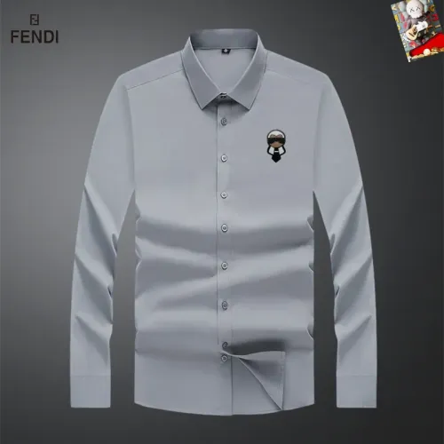 Wholesale Fendi Shirts Long Sleeved For Men #1465995 $40.00 USD, Wholesale Quality Replica Fendi Shirts