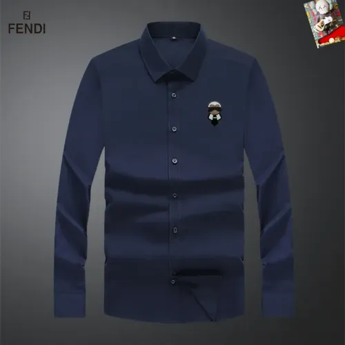 Wholesale Fendi Shirts Long Sleeved For Men #1465996 $40.00 USD, Wholesale Quality Replica Fendi Shirts