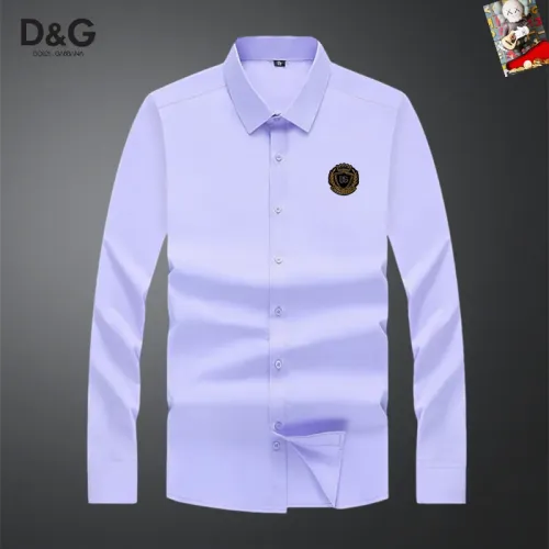 Wholesale Dolce &amp; Gabbana D&amp;G Shirts Long Sleeved For Men #1466000 $40.00 USD, Wholesale Quality Replica Dolce &amp; Gabbana D&amp;G Shirts