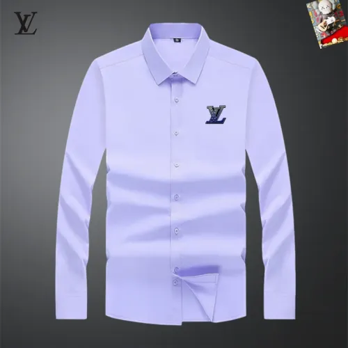 Wholesale Louis Vuitton LV Shirts Long Sleeved For Men #1466006 $40.00 USD, Wholesale Quality Replica Louis Vuitton LV Shirts