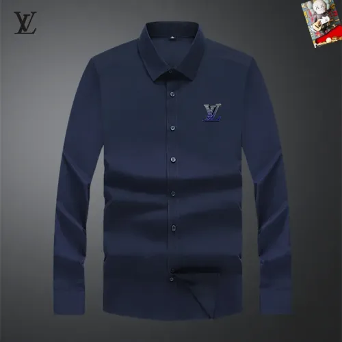 Wholesale Louis Vuitton LV Shirts Long Sleeved For Men #1466008 $40.00 USD, Wholesale Quality Replica Louis Vuitton LV Shirts