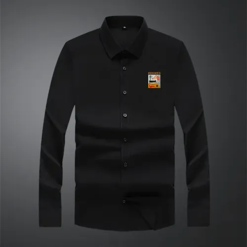 Wholesale Hermes Shirts Long Sleeved For Men #1466027 $40.00 USD, Wholesale Quality Replica Hermes Shirts