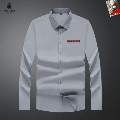 Wholesale Prada Shirts Long Sleeved For Men #1466067 $40.00 USD, Wholesale Quality Replica Prada Shirts