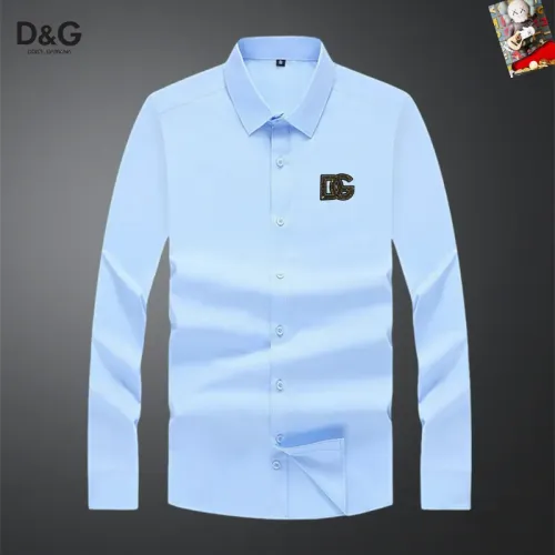 Wholesale Dolce &amp; Gabbana D&amp;G Shirts Long Sleeved For Men #1466071 $40.00 USD, Wholesale Quality Replica Dolce &amp; Gabbana D&amp;G Shirts