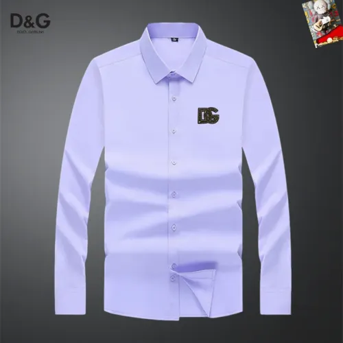 Wholesale Dolce &amp; Gabbana D&amp;G Shirts Long Sleeved For Men #1466072 $40.00 USD, Wholesale Quality Replica Dolce &amp; Gabbana D&amp;G Shirts