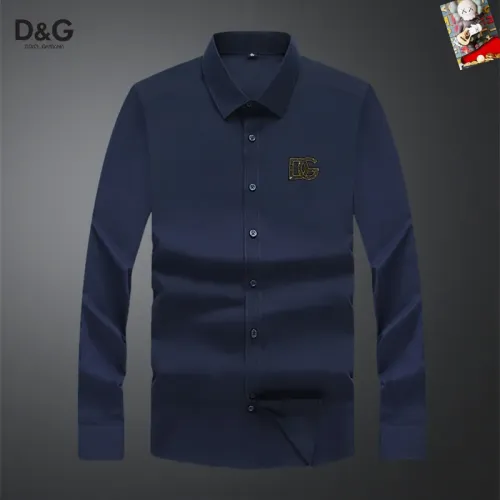 Wholesale Dolce &amp; Gabbana D&amp;G Shirts Long Sleeved For Men #1466074 $40.00 USD, Wholesale Quality Replica Dolce &amp; Gabbana D&amp;G Shirts