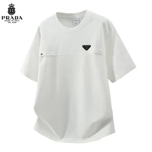 Wholesale Prada T-Shirts Short Sleeved For Men #1466090 $38.00 USD, Wholesale Quality Replica Prada T-Shirts