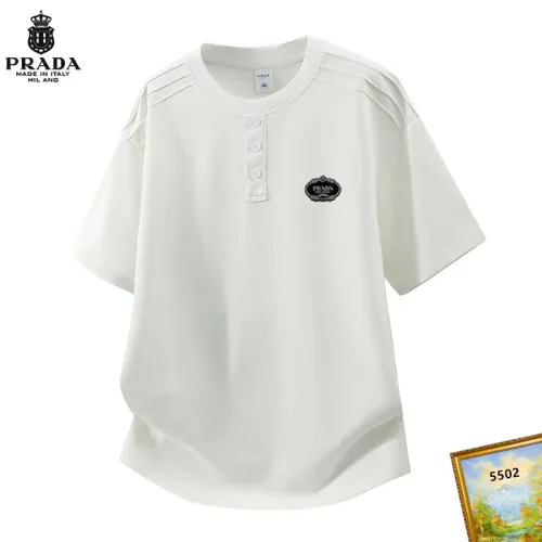 Wholesale Prada T-Shirts Short Sleeved For Men #1466149 $38.00 USD, Wholesale Quality Replica Prada T-Shirts