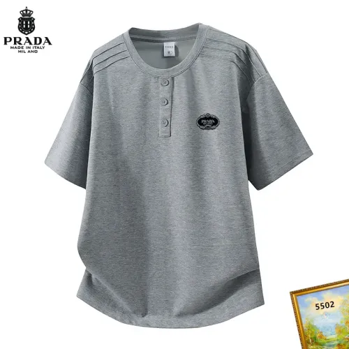 Wholesale Prada T-Shirts Short Sleeved For Men #1466150 $38.00 USD, Wholesale Quality Replica Prada T-Shirts