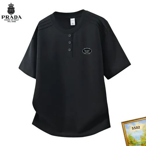 Wholesale Prada T-Shirts Short Sleeved For Men #1466152 $38.00 USD, Wholesale Quality Replica Prada T-Shirts