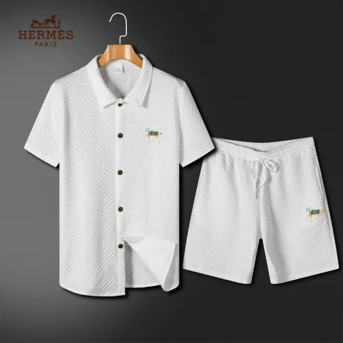 Wholesale Hermes Tracksuits Short Sleeved For Men #1466201 $60.00 USD, Wholesale Quality Replica Hermes Tracksuits