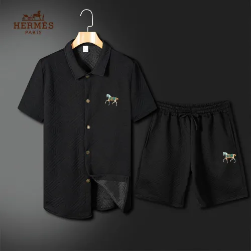 Wholesale Hermes Tracksuits Short Sleeved For Men #1466203 $60.00 USD, Wholesale Quality Replica Hermes Tracksuits