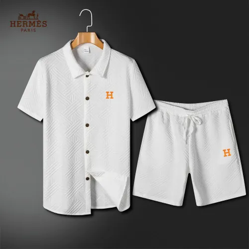 Wholesale Hermes Tracksuits Short Sleeved For Men #1466243 $60.00 USD, Wholesale Quality Replica Hermes Tracksuits