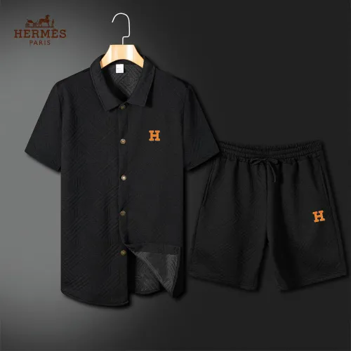 Wholesale Hermes Tracksuits Short Sleeved For Men #1466245 $60.00 USD, Wholesale Quality Replica Hermes Tracksuits