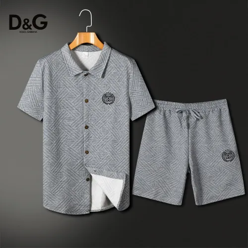 Wholesale Dolce &amp; Gabbana D&amp;G Tracksuits Short Sleeved For Men #1466253 $60.00 USD, Wholesale Quality Replica Dolce &amp; Gabbana D&amp;G Tracksuits