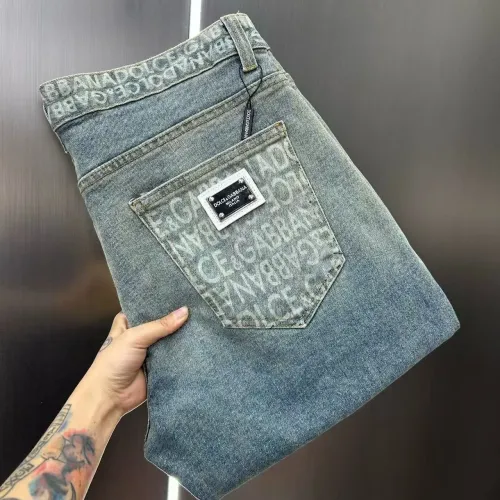 Replica Dolce & Gabbana D&G Jeans For Men #1466255 $45.00 USD for Wholesale